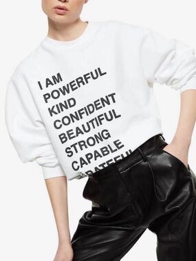 Anine Bing empowerment sweatshirt